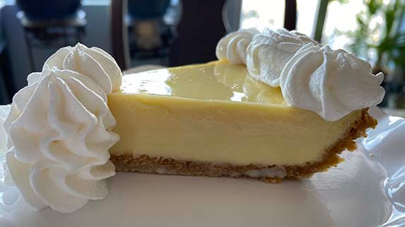 Key Lime Pie with Whip Cream